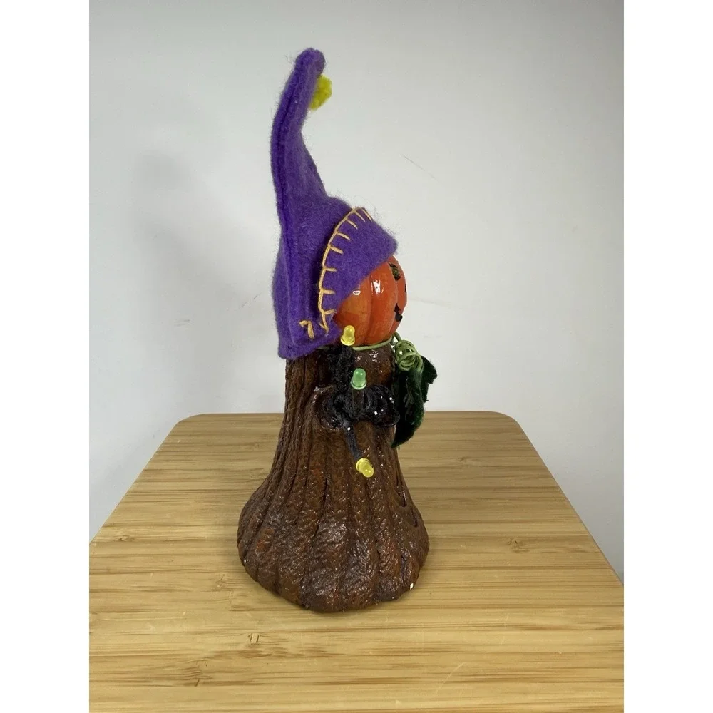 Vintage Halloween Pumpkin Light Up Figurine Musical 7